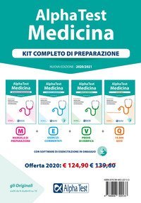 Alpha Test. Medicina. Kit completo di preparazione: Manuale di preparazione-Esercizi commentati-Prove di verifica-10.000 quiz