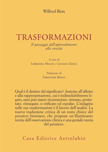 Trasformazioni. Il passaggio dall'apprendimento alla crescita