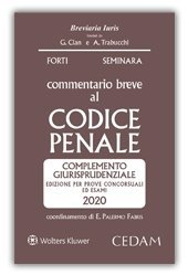 Commentario breve al codice penale. Complemento giurisprudenziale. Edizione per prove concorsuali ed esami 2020