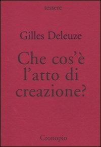 Che cos'&egrave; l'atto di creazione?