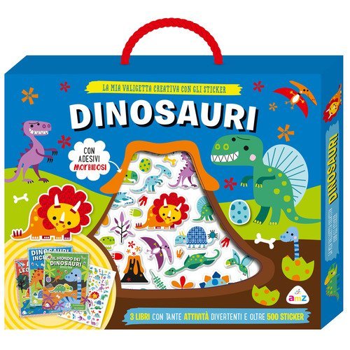 Dinosauri. Valigetta con sticker