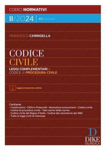 Codice civile. Leggi complementari e codice di procedura civile II/2024