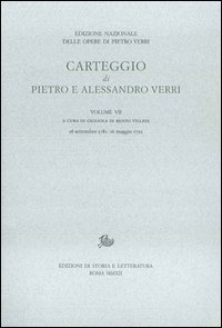 Carteggio di Pietro e Alessandro Verri