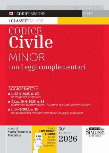 Codice civile. Ediz. minor