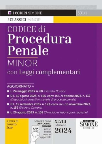 Codice di procedura penale con leggi complementari. Ediz. minor