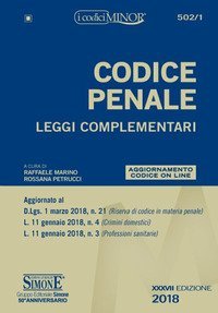Codice penale. Leggi complementari. Ediz. minor