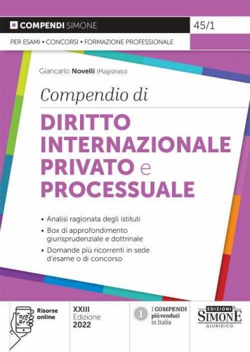 Compendio di diritto internazionale privato e processuale