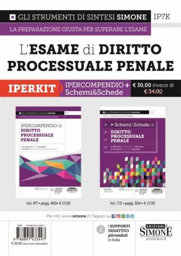 L'esame di diritto processuale penale. Iperkit: Ipercompendio Diritto Processuale Penale-Schemi & Schede Diritto Processuale Penale