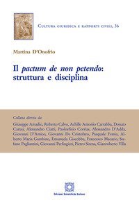 Il &laquo;pactum de non petendo&raquo;: struttura e disciplina