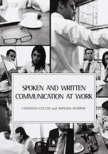 Spoken and written communication at work