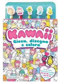Kawaii. Gioca. disegna e colora. Con adesivi