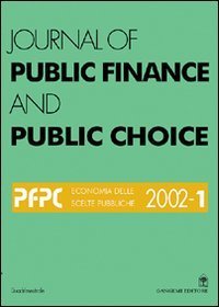 Journal of public finance and public choice - Economia delle scelte pubbliche (2002). Vol. 1