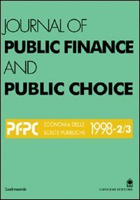 Journal of public finance and public choice - Economia delle scelte pubbliche (1998) (2-3)