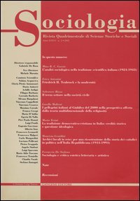Sociologia. Rivista quadrimestrale di scienze storiche e sociali (2002). Vol. 2
