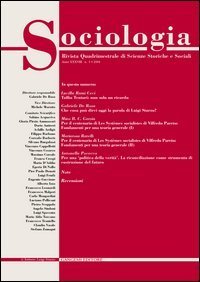 Sociologia. Rivista quadrimestrale di scienze storiche e sociali