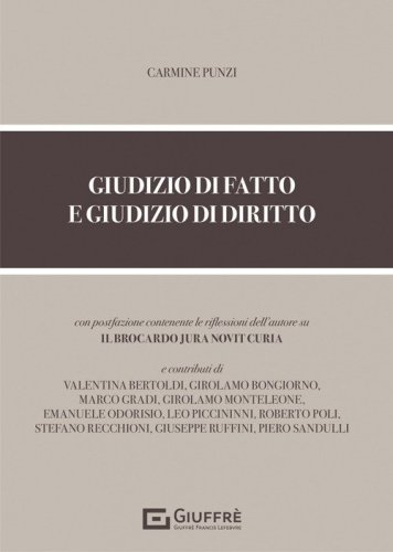 Giudizio di fatto e giudizio di diritto