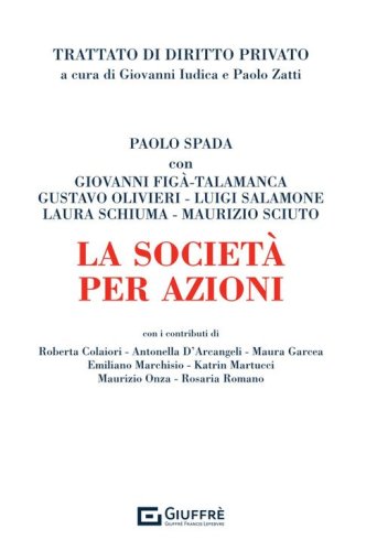 La societ&agrave; per azioni