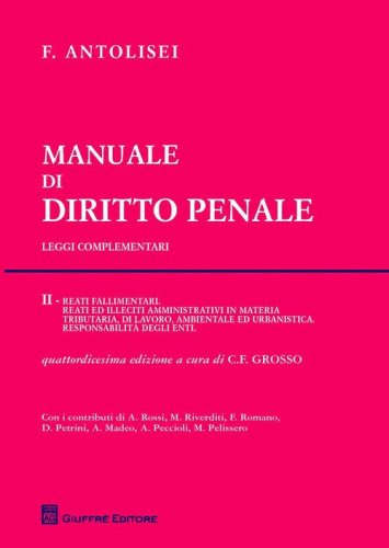 Manuale di diritto penale. Leggi complementari