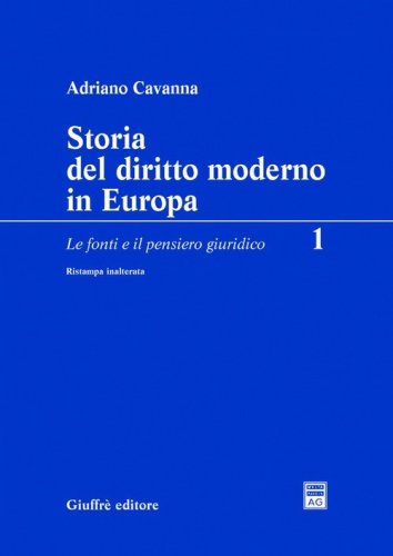 Storia del diritto moderno in Europa