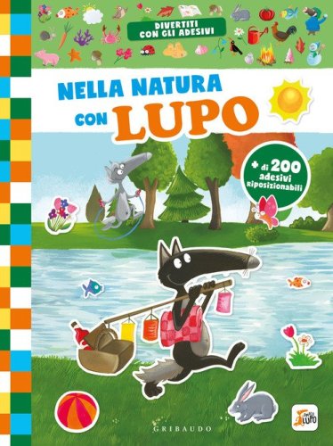 Nella natura con lupo. Amico lupo