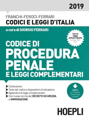 Codice di procedura penale e leggi complementari