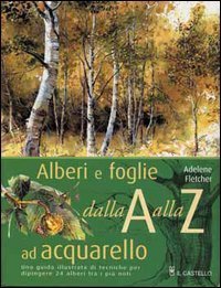 Alberi e foglie ad acquarello dalla A alla Z