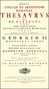 Novus linguae et eruditionis romanae thesaurus