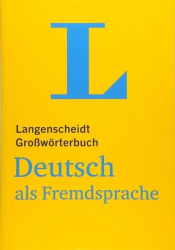 Langenscheidt Grossworterbuch Deutsch Als Fremdsprache