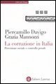 La corruzione in Italia - Percezione sociale e controllo penale