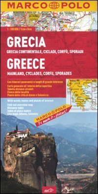 Grecia. Grecia continentale, Cicladi, Corf&ugrave;, Sporadi 1:300.000