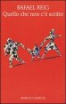 Quello che non c'&egrave; scritto