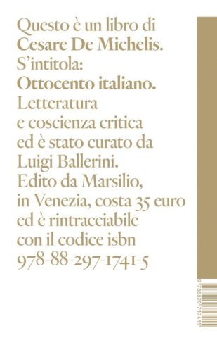 Ottocento italiano. Letteratura e coscienza critica