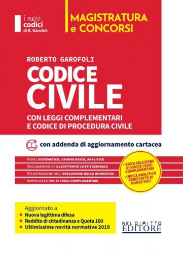 Codice civile con leggi complementari e codice di procedura civile. Concorso magistratura