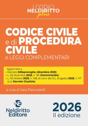 Codice Civile e di Procedura Civile Plus 2026