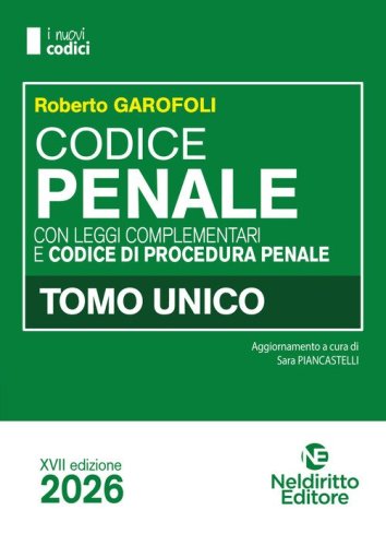 Codice penale e di procedura penale 2026 normativo per il concorso in magistratura aggiornato al D.L. Sicurezza