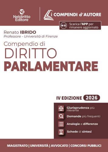 Compendio di diritto parlamentare 2026