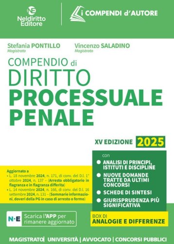 Compendio di procedura penale 2025