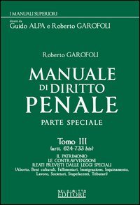 Manuale di diritto penale. Parte speciale