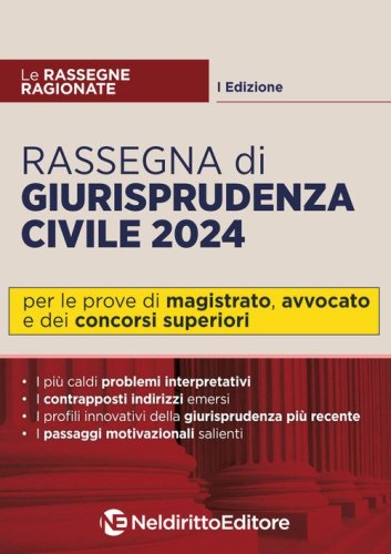 Rassegna di giurisprudenza civile 2024. Per Magistratura, avvocato e concorsi superiori