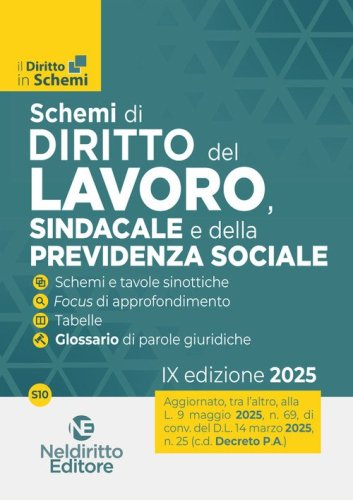 Schemi di diritto del lavoro 2025