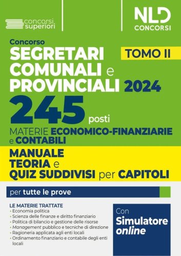 Concorso 245 segretari comunali e provinciali. Manuale teoria e quiz