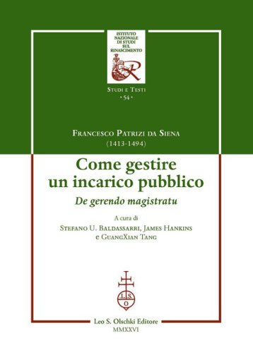 Come gestire un incarico pubblico. De gerendo magistratu. Ediz. italiana, latina e inglese