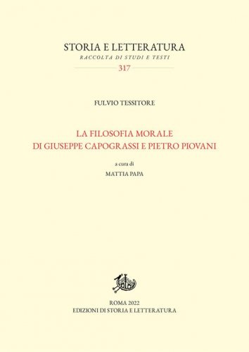 La filosofia morale di Giuseppe Capograssi e Pietro Piovani