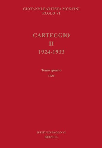 Carteggio. 1924-1933