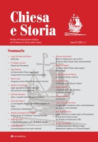 Chiesa e storia. Rivista dell'Associazione Italiana dei Professori di Storia della Chiesa