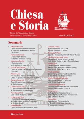 Chiesa e storia. Rivista dell'Associazione Italiana dei Professori di Storia della Chiesa