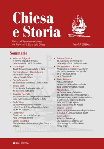 Chiesa e storia. Rivista dell'Associazione Italiana dei Professori di Storia della Chiesa