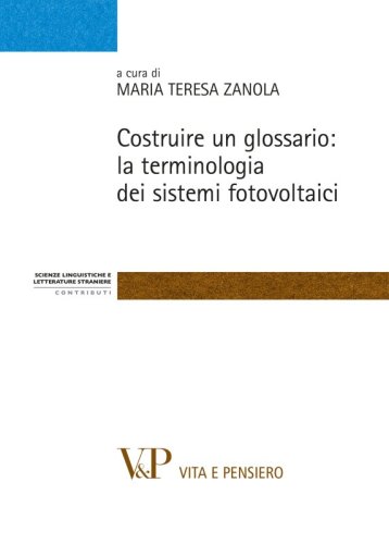 Costruire un glossario: la terminologia dei sistemi fotovoltaici