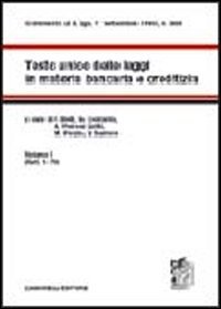 Testo Unico delle leggi in materia bancaria e creditizia
